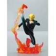 ONEPIECE Piece attack motion's 2 Sanji Deer Bull jump franc Burj shot Candy figure 